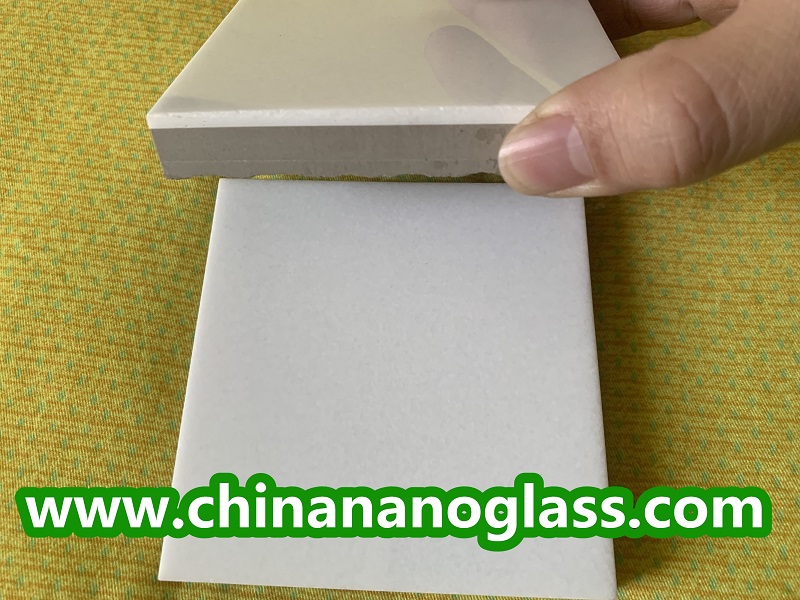 <a href='https://www.chinananoglass.com/composite-marmoglass'>Composite Marmoglass</a> <a href='https://www.chinananoglass.com/nanoglass/nanoglass-tile'>Nanoglass Tile</a>s with porcelain backing