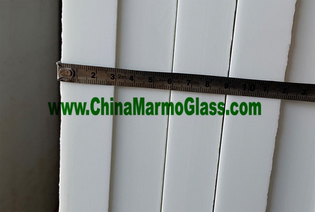 USA Popular 30mm Thickness White Nano Glass Slab and Tiles f...