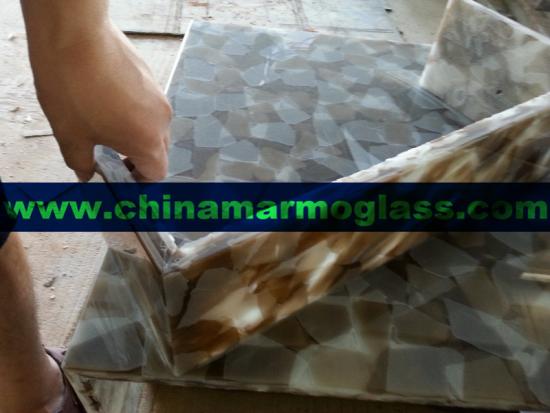 China Supply Colorfull Jade Glass Crystallized Onyx Stone Tiles and Slabs