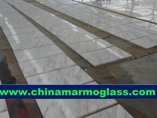 Polished Volakas White Marble Tiles High Quality Marble and Factory Price