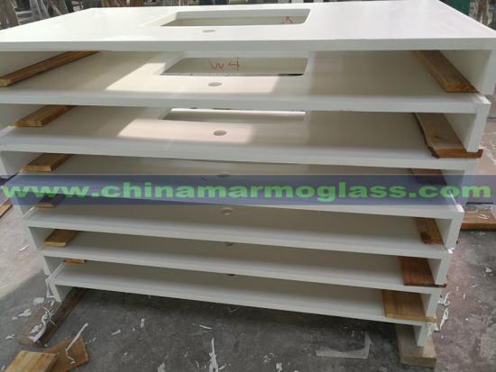 High Quality Customized Quartz Stone Countertops Table Tops Work Tops In Low Cost