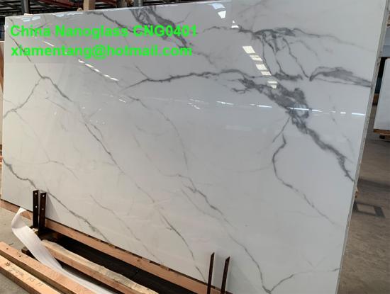 China Nanoglass CNG0401 marble look color slabs