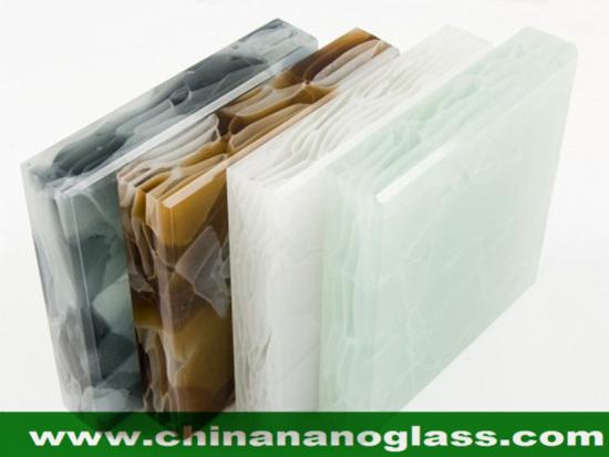 Pear White Jade Glass Slab Recycled Glass 300x140x2CM