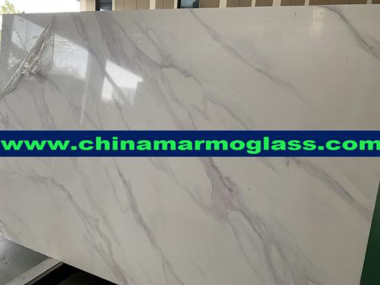 Factory Price Artificial Calacatta White Marble Artificial Marble Stone Slab