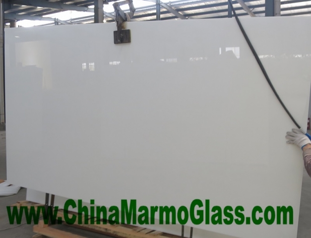 super white Nano 1.8-3CM thickness crystallized glass slab