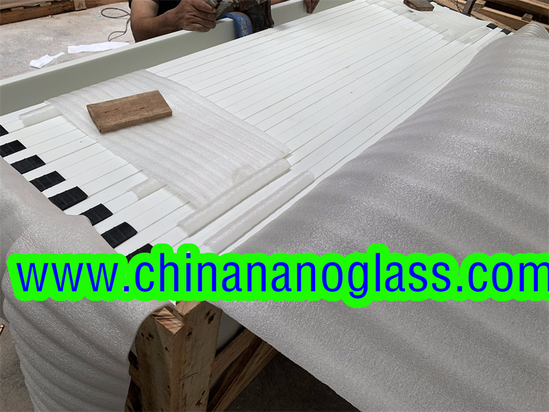 25mm 30mm High Quality White Nano <a href='https://www.chinananoglass.com/crystallized-glass-panel'>Crystallized Glass Panel</a> Nanoglass