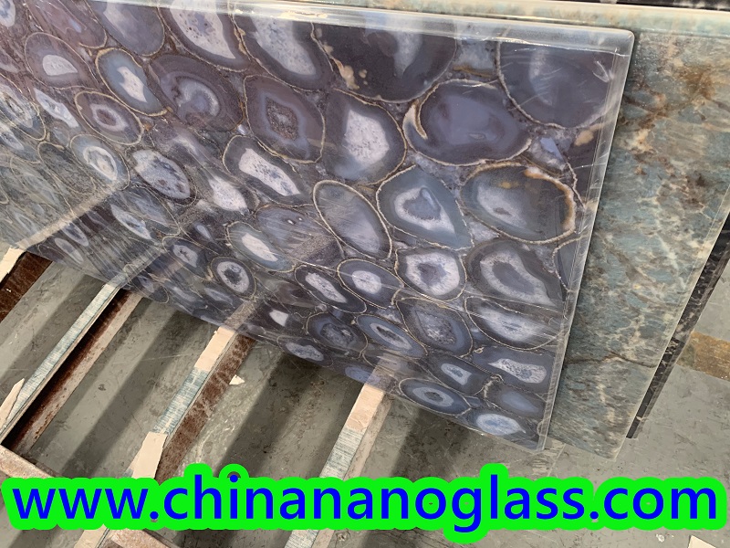 <a href='https://www.chinananoglass.com/nanoglass'>nano glass</a> Marble Pattern Slab FOR TABLETOP