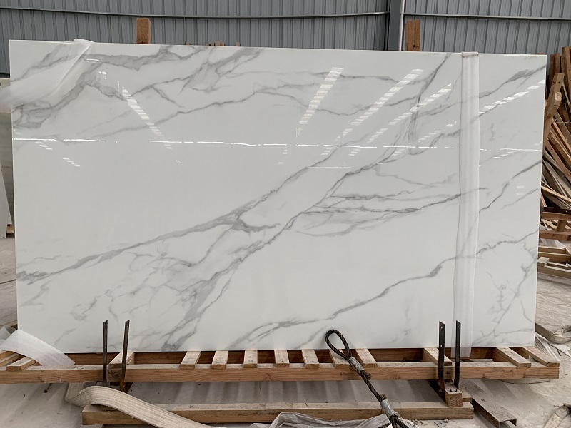 nano crystallized glass Calacatta Marble nano marble for wall floor countertops vantity top