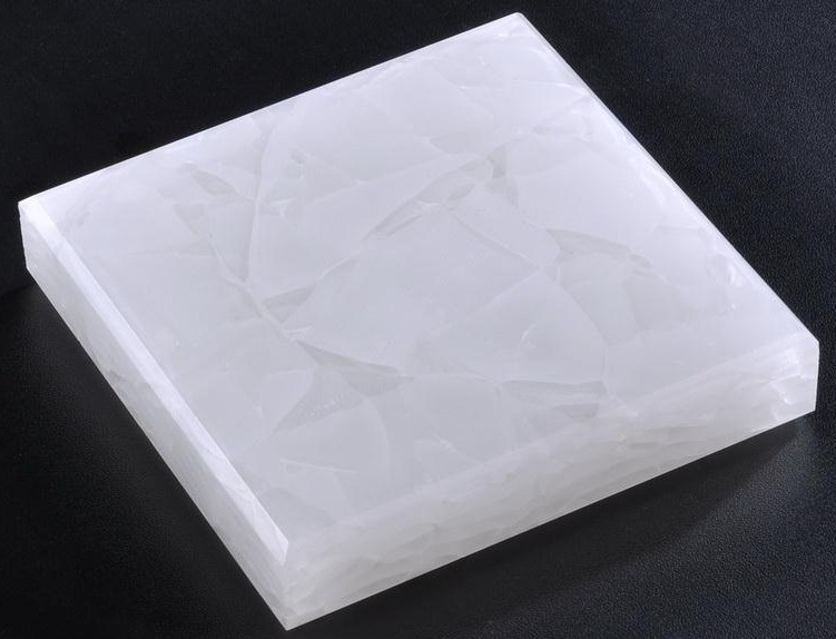 Ash White Glass Slabs,White Glass Slabs,Ash White Sea Glass