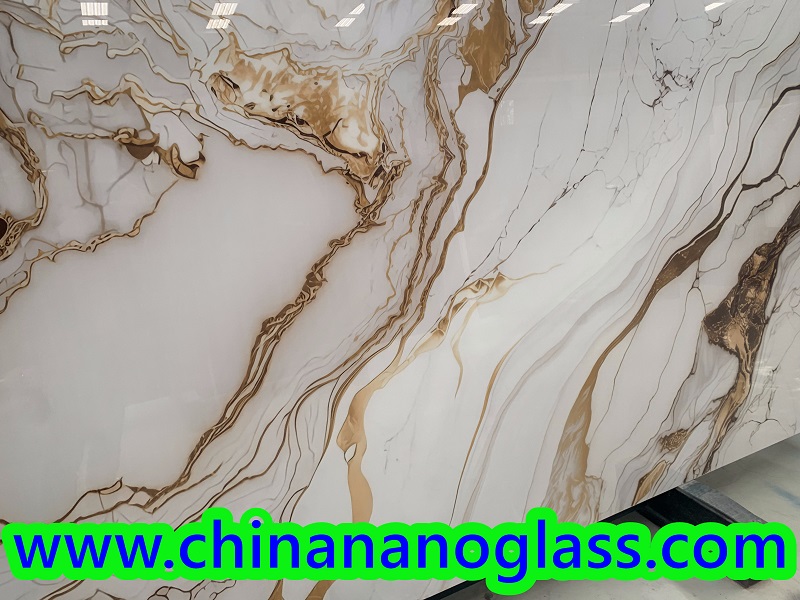 Glazed <a href='https://www.chinananoglass.com/nanoglass'>nano glass</a> Marble slab